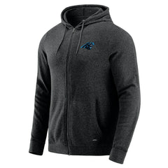 Carolina Panthers J. Palmer Players Lounge Tri-Blend Full-Zip Hoodie - Dark Heather Gray - NFL