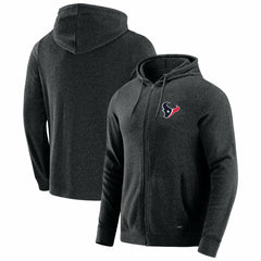 Houston Texans J. Palmer Players Lounge Tri-Blend Full-Zip Hoodie - Dark Heather Gray - NFL