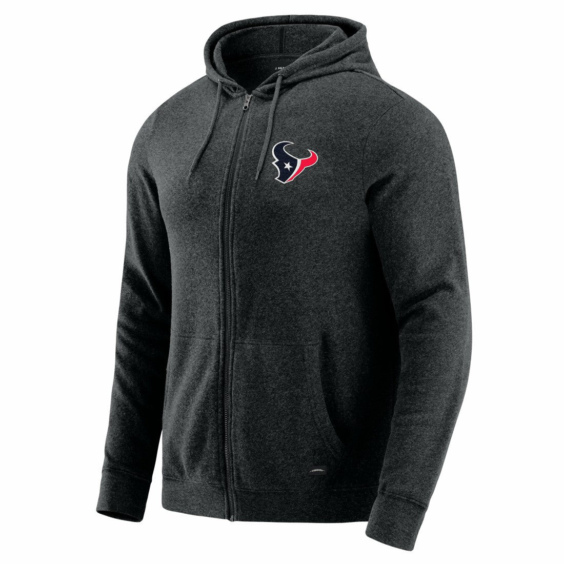 Houston Texans J. Palmer Players Lounge Tri-Blend Full-Zip Hoodie - Dark Heather Gray - NFL