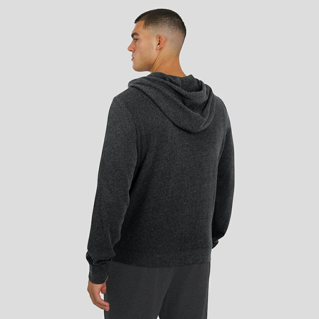 New Orleans Saints J. Palmer Players Lounge Tri-Blend Full-Zip Hoodie - Dark Heather Gray - NFL