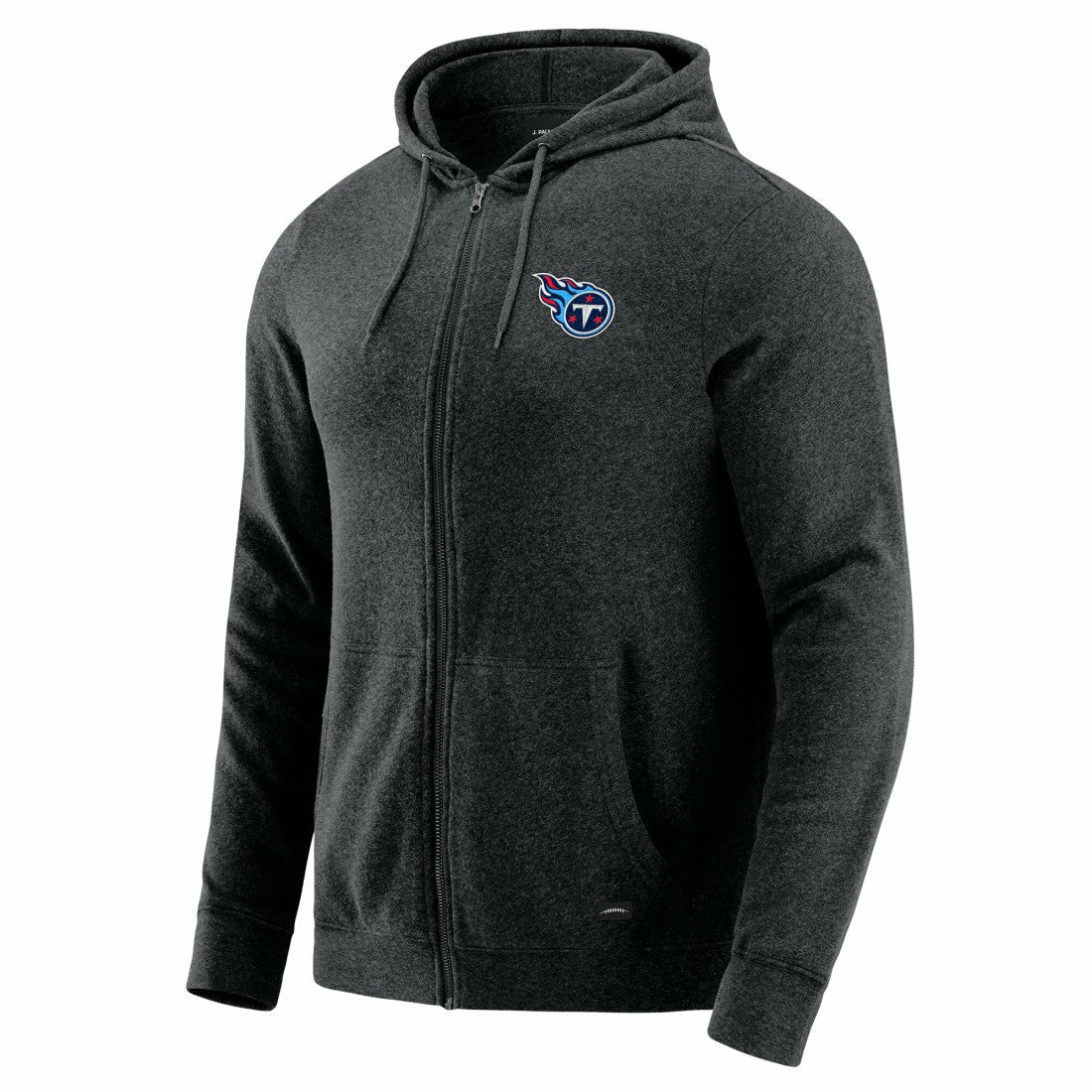 Tennessee Titans J. Palmer Players Lounge Tri-Blend Full-Zip Hoodie - Dark Heather Gray - NFL