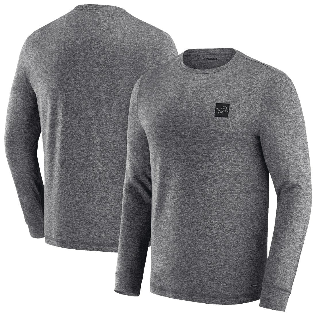 Detroit Lions J. Palmer Four Down Long Sleeve T-Shirt - Heather Black - NFL