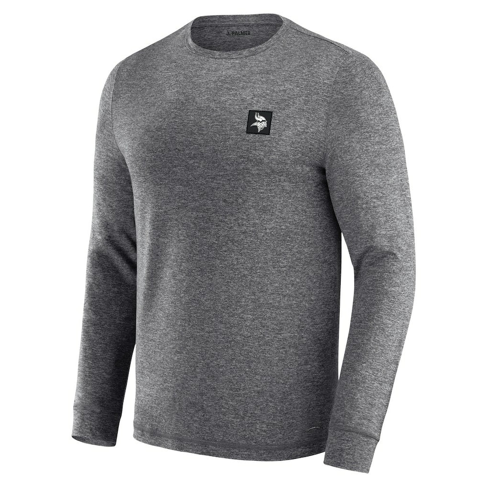 Minnesota Vikings J. Palmer Four Down Long Sleeve T-Shirt - Heather Black - NFL