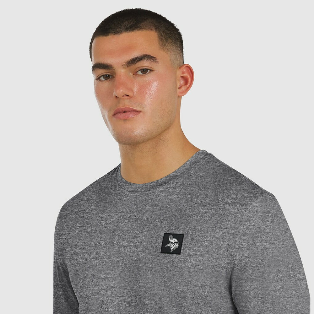 Minnesota Vikings J. Palmer Four Down Long Sleeve T-Shirt - Heather Black - NFL