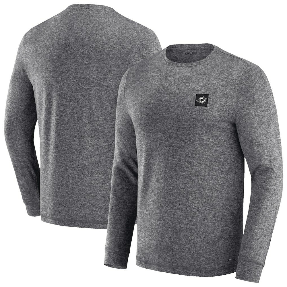 Miami Dolphins J. Palmer Four Down Long Sleeve T-Shirt - Heather Black - NFL