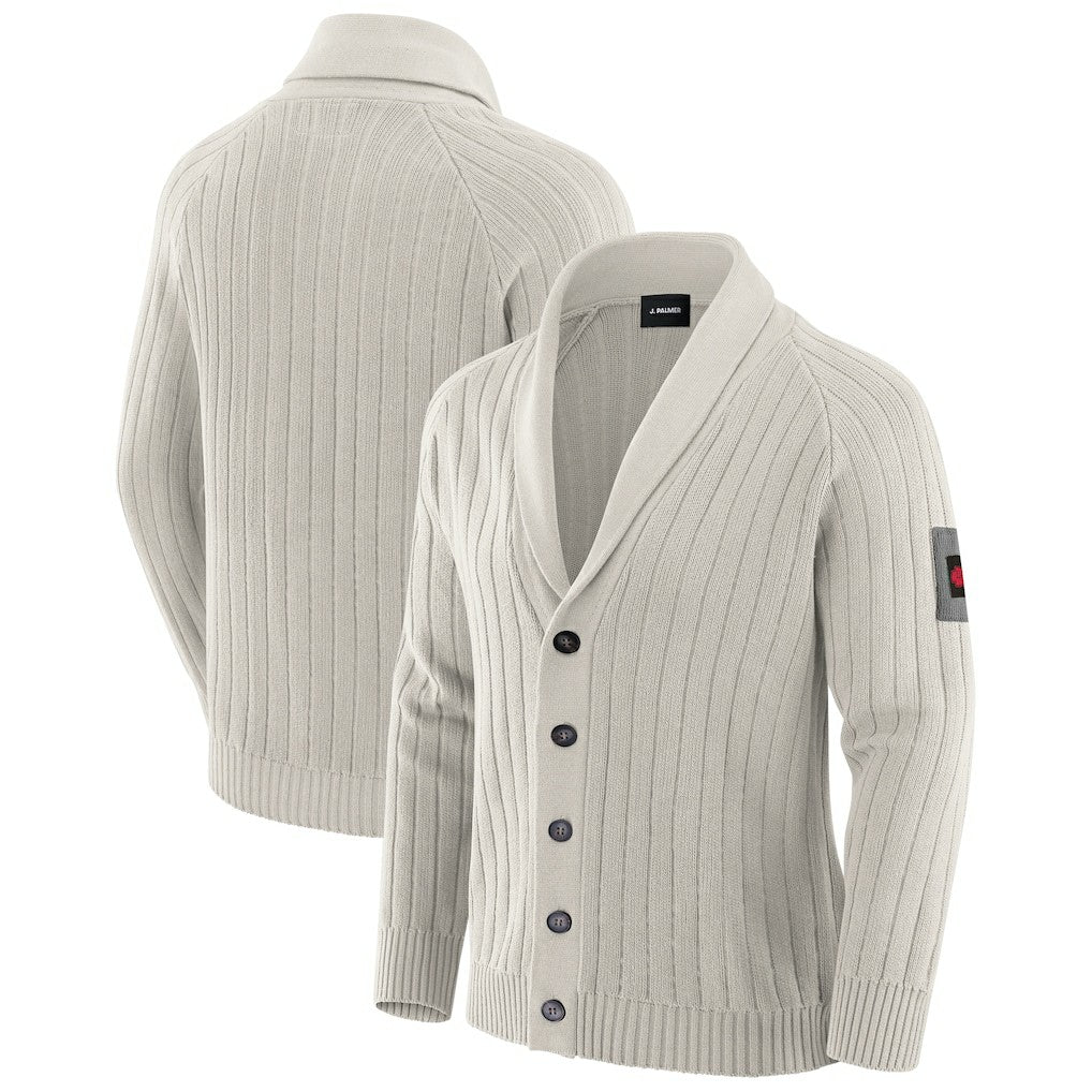 Kansas City Chiefs J. Palmer The Playmaker Cardigan Raglan Sweater - Gray - NFL
