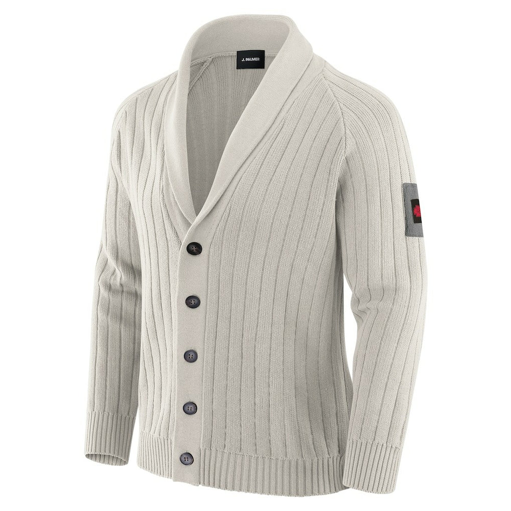 Kansas City Chiefs J. Palmer The Playmaker Cardigan Raglan Sweater - Gray - NFL