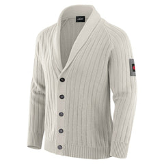 Kansas City Chiefs J. Palmer The Playmaker Cardigan Raglan Sweater - Gray - NFL