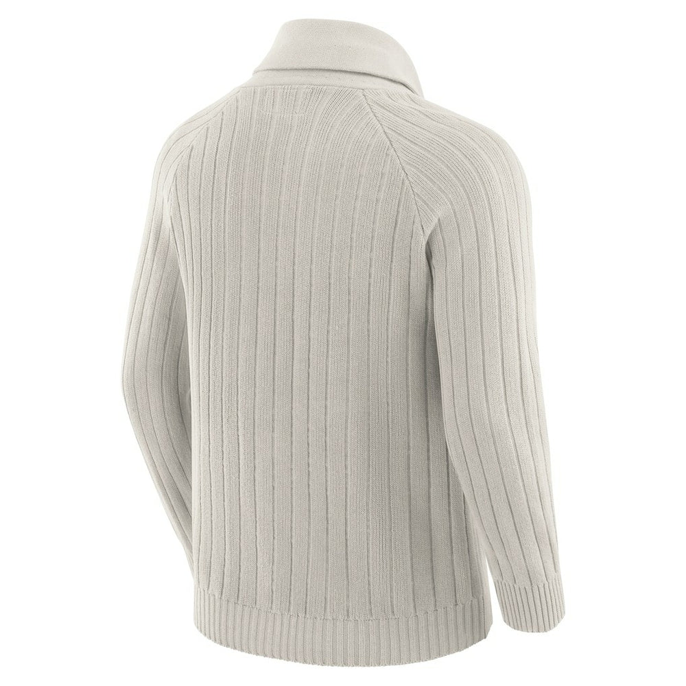 Kansas City Chiefs J. Palmer The Playmaker Cardigan Raglan Sweater - Gray - NFL