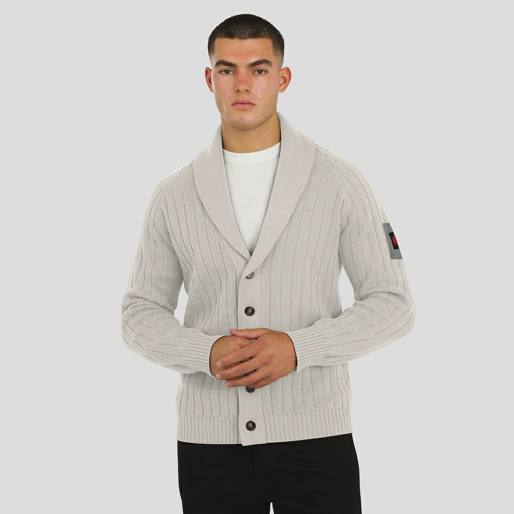 Kansas City Chiefs J. Palmer The Playmaker Cardigan Raglan Sweater - Gray - NFL