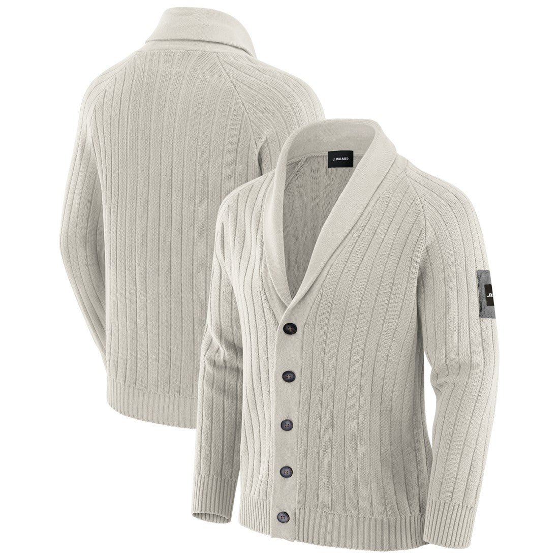 New York Jets J. Palmer The Playmaker Cardigan Raglan Sweater - Gray - NFL