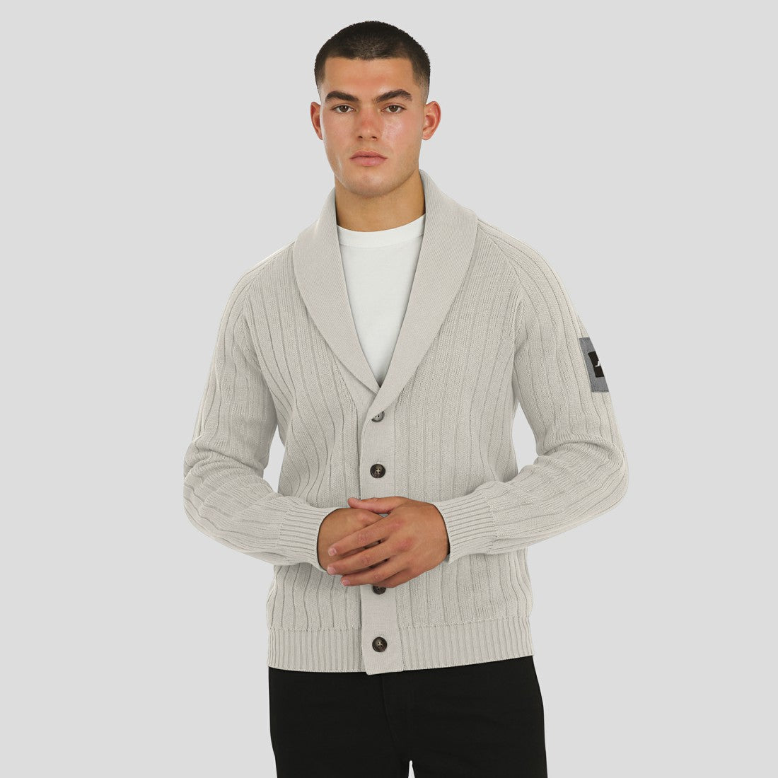 New York Jets J. Palmer The Playmaker Cardigan Raglan Sweater - Gray - NFL