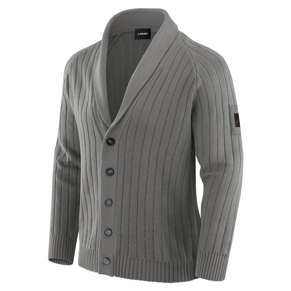 Buffalo Bills J. Palmer The Playmaker Cardigan Raglan Sweater - Graphite - NFL