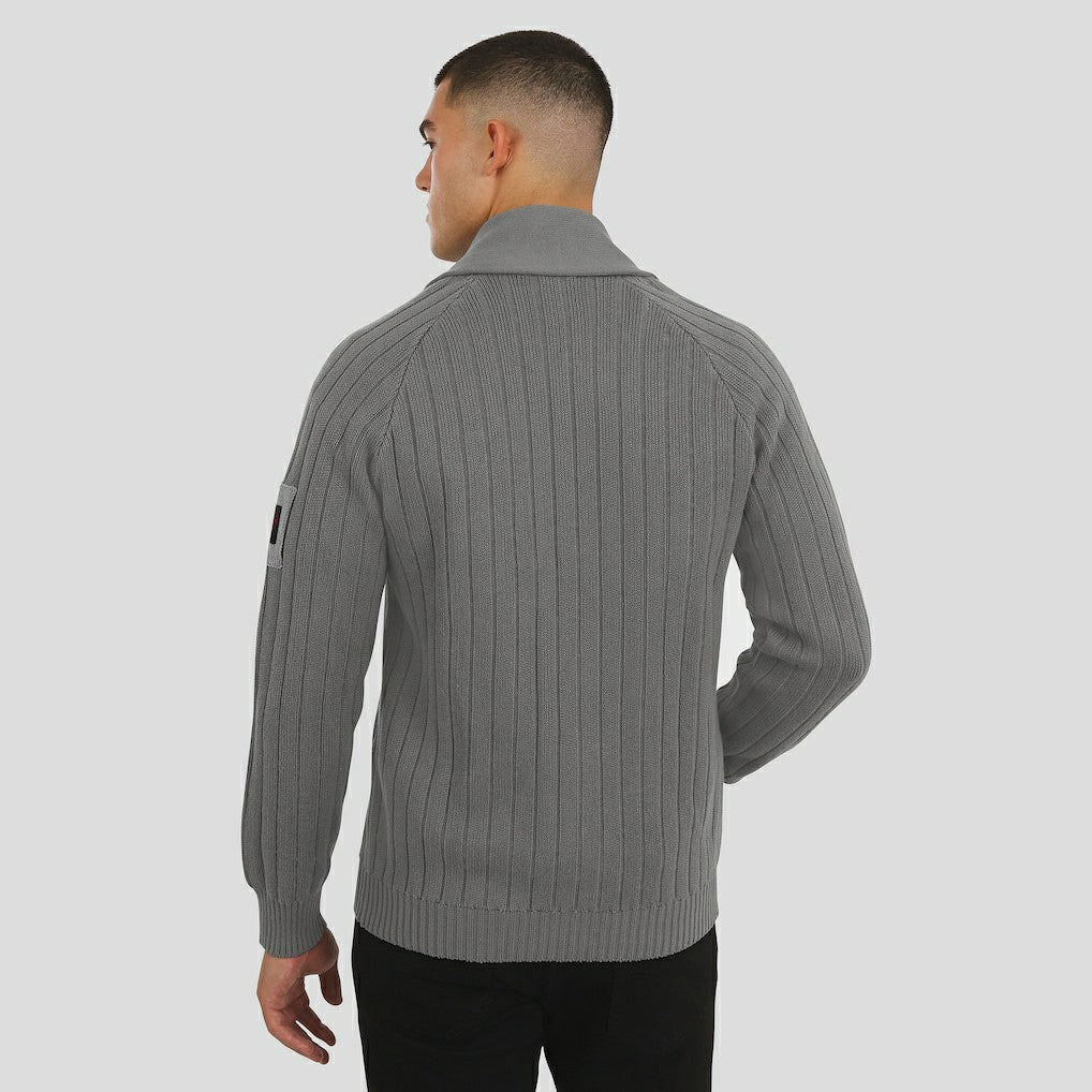 Buffalo Bills J. Palmer The Playmaker Cardigan Raglan Sweater - Graphite - NFL