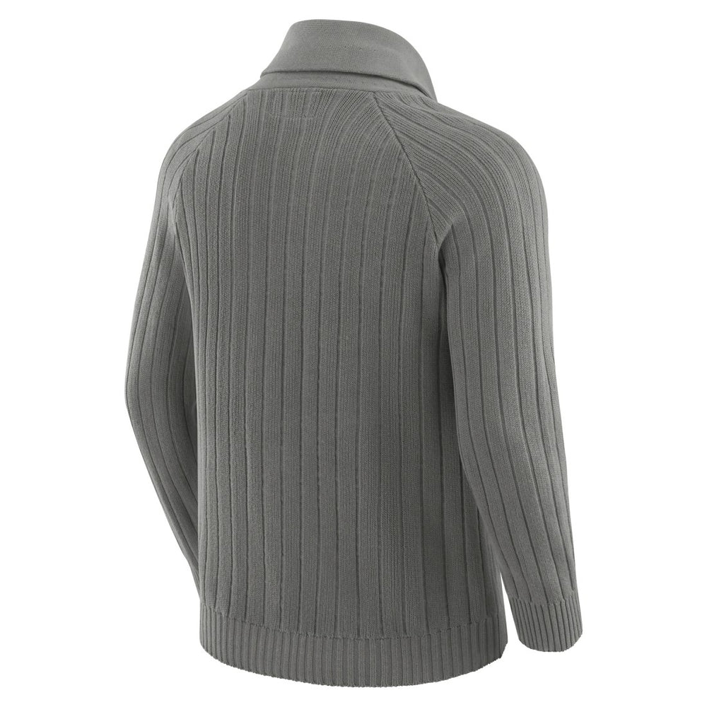 Green Bay Packers J. Palmer The Playmaker Cardigan Raglan Sweater - Graphite - NFL