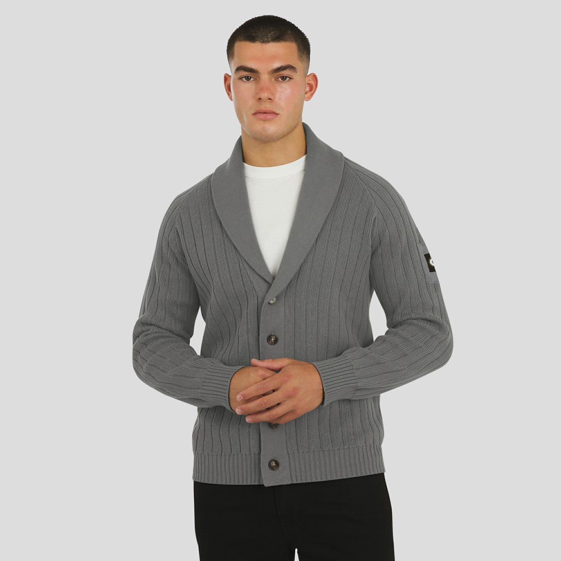 Green Bay Packers J. Palmer The Playmaker Cardigan Raglan Sweater - Graphite - NFL