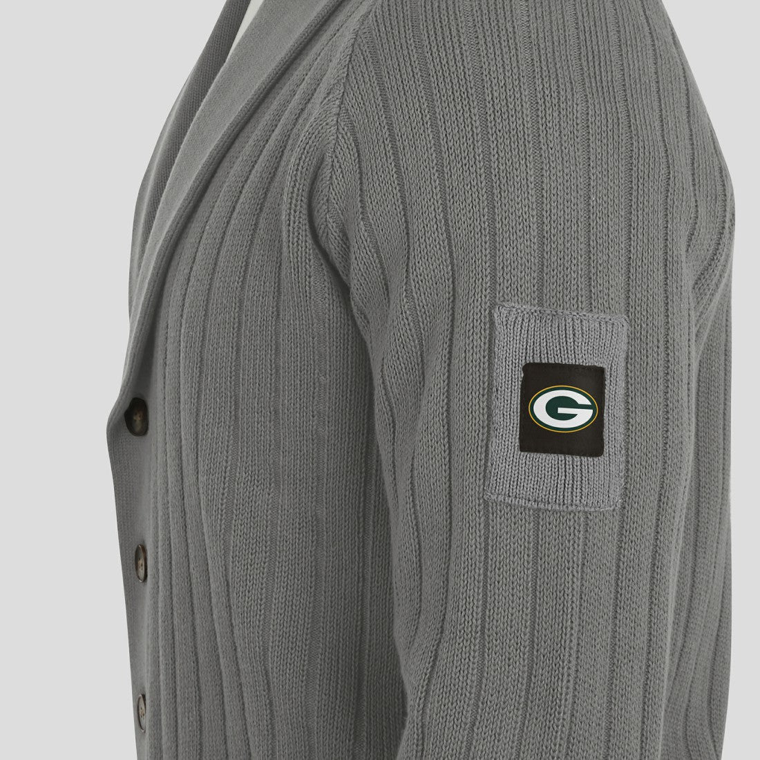 Green Bay Packers J. Palmer The Playmaker Cardigan Raglan Sweater - Graphite - NFL
