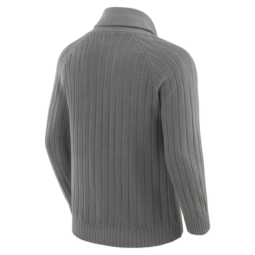 Minnesota Vikings J. Palmer The Playmaker Cardigan Raglan Sweater - Graphite - NFL