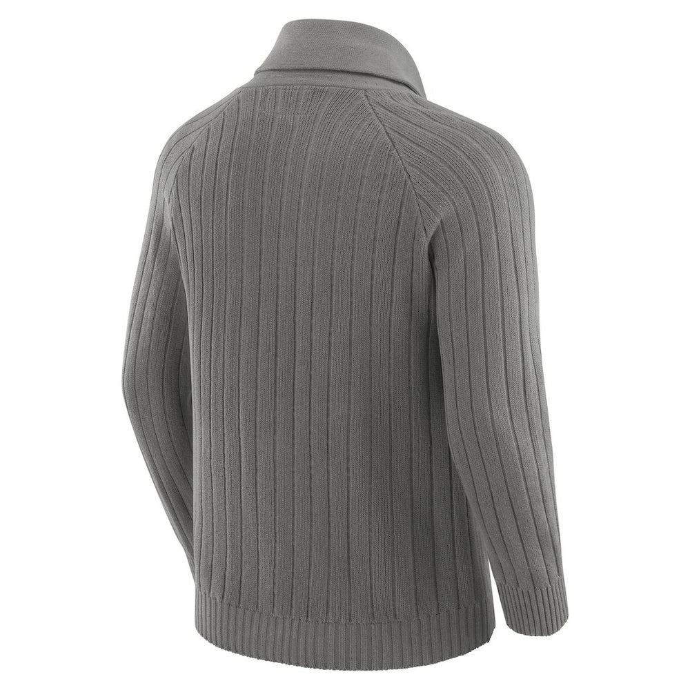 Minnesota Vikings J. Palmer The Playmaker Cardigan Raglan Sweater - Graphite - NFL