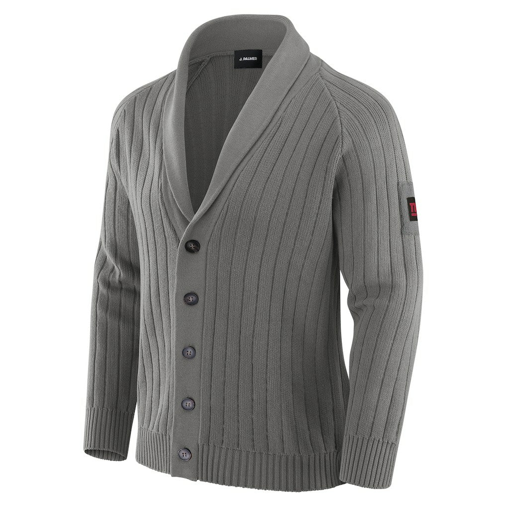 New York Giants J. Palmer The Playmaker Cardigan Raglan Sweater - Graphite - NFL