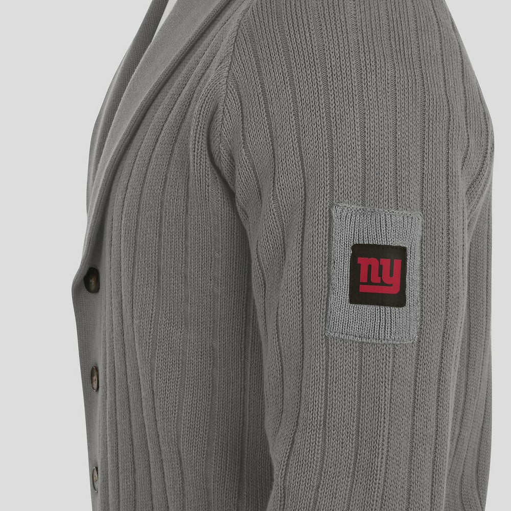 New York Giants J. Palmer The Playmaker Cardigan Raglan Sweater - Graphite - NFL