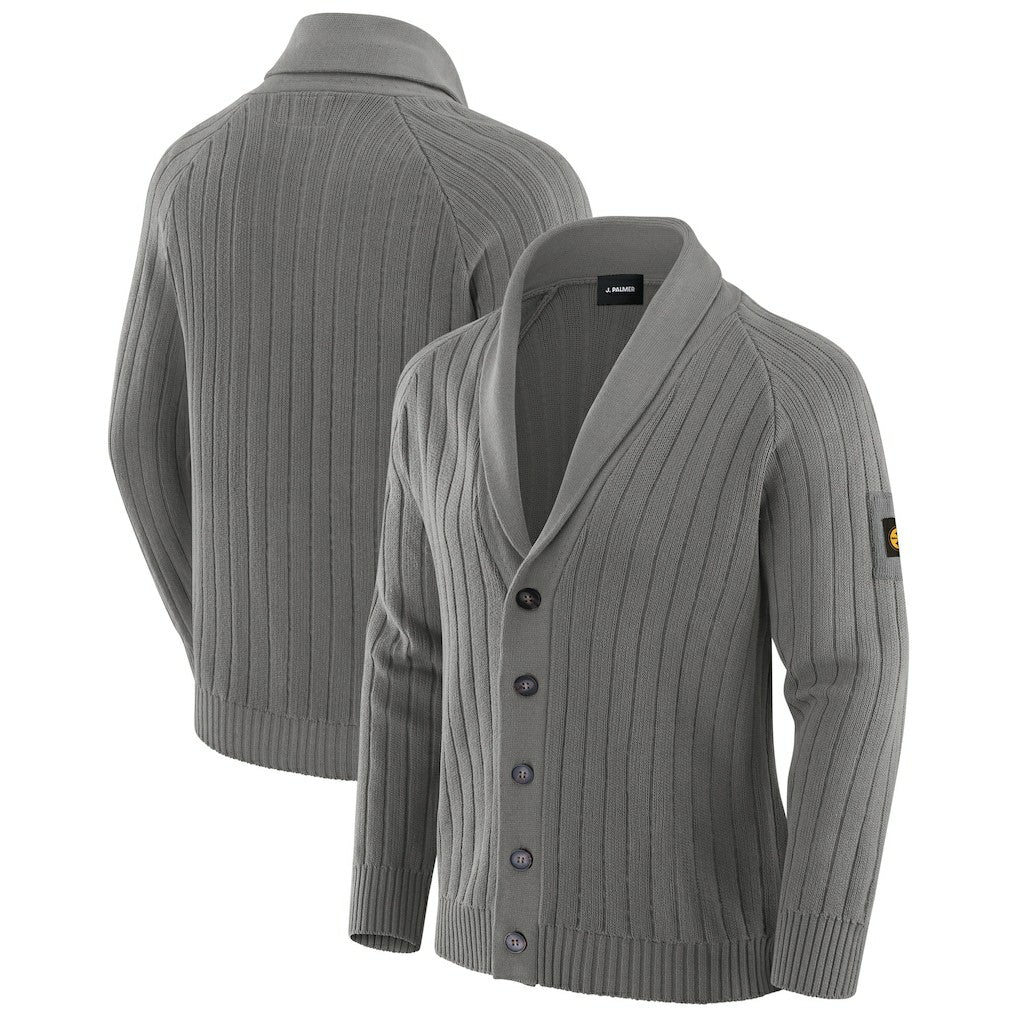 Pittsburgh Steelers J. Palmer The Playmaker Cardigan Raglan Sweater - Graphite - NFL