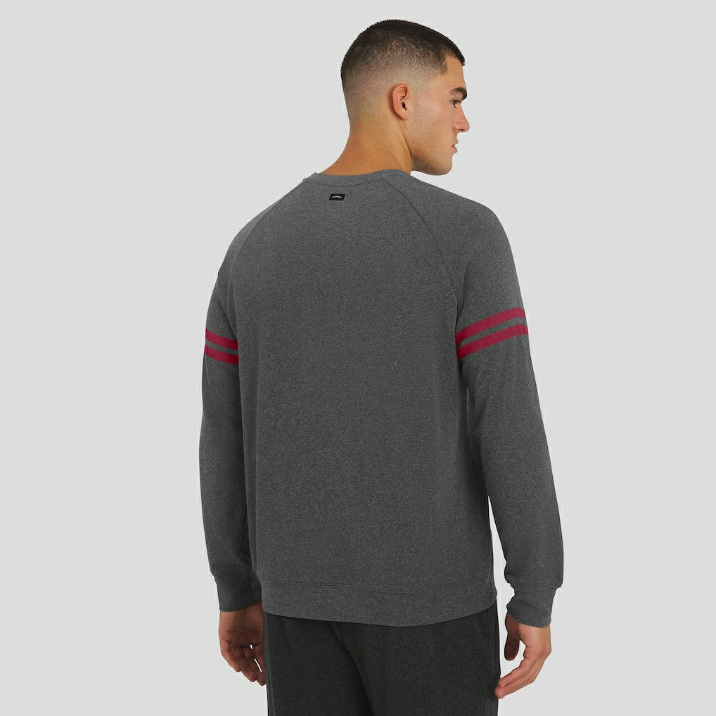 Washington Commanders J. Palmer Players Lounge Raglan Tri-Blend Sweatshirt - Dark Heather Gray - NFL
