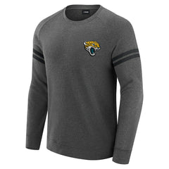 Jacksonville Jaguars J. Palmer Players Lounge Raglan Tri-Blend Sweatshirt - Dark Heather Gray - NFL