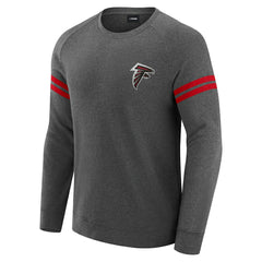 Atlanta Falcons J. Palmer Players Lounge Raglan Tri-Blend Sweatshirt - Dark Heather Gray - NFL