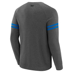 Los Angeles Chargers J. Palmer Players Lounge Raglan Tri-Blend Sweatshirt - Dark Heather Gray - NFL