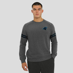Carolina Panthers J. Palmer Players Lounge Raglan Tri-Blend Sweatshirt - Dark Heather Gray - NFL