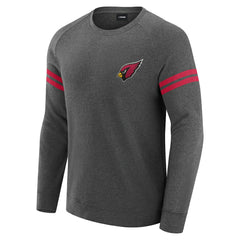 Arizona Cardinals J. Palmer Players Lounge Raglan Tri-Blend Sweatshirt - Dark Heather Gray - NFL