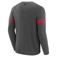 Arizona Cardinals J. Palmer Players Lounge Raglan Tri-Blend Sweatshirt - Dark Heather Gray - NFL