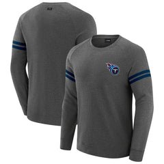 Tennessee Titans J. Palmer Players Lounge Raglan Tri-Blend Sweatshirt - Dark Heather Gray - NFL