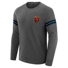Chicago Bears J. Palmer Players Lounge Raglan Tri-Blend Sweatshirt - Dark Heather Gray - NFL