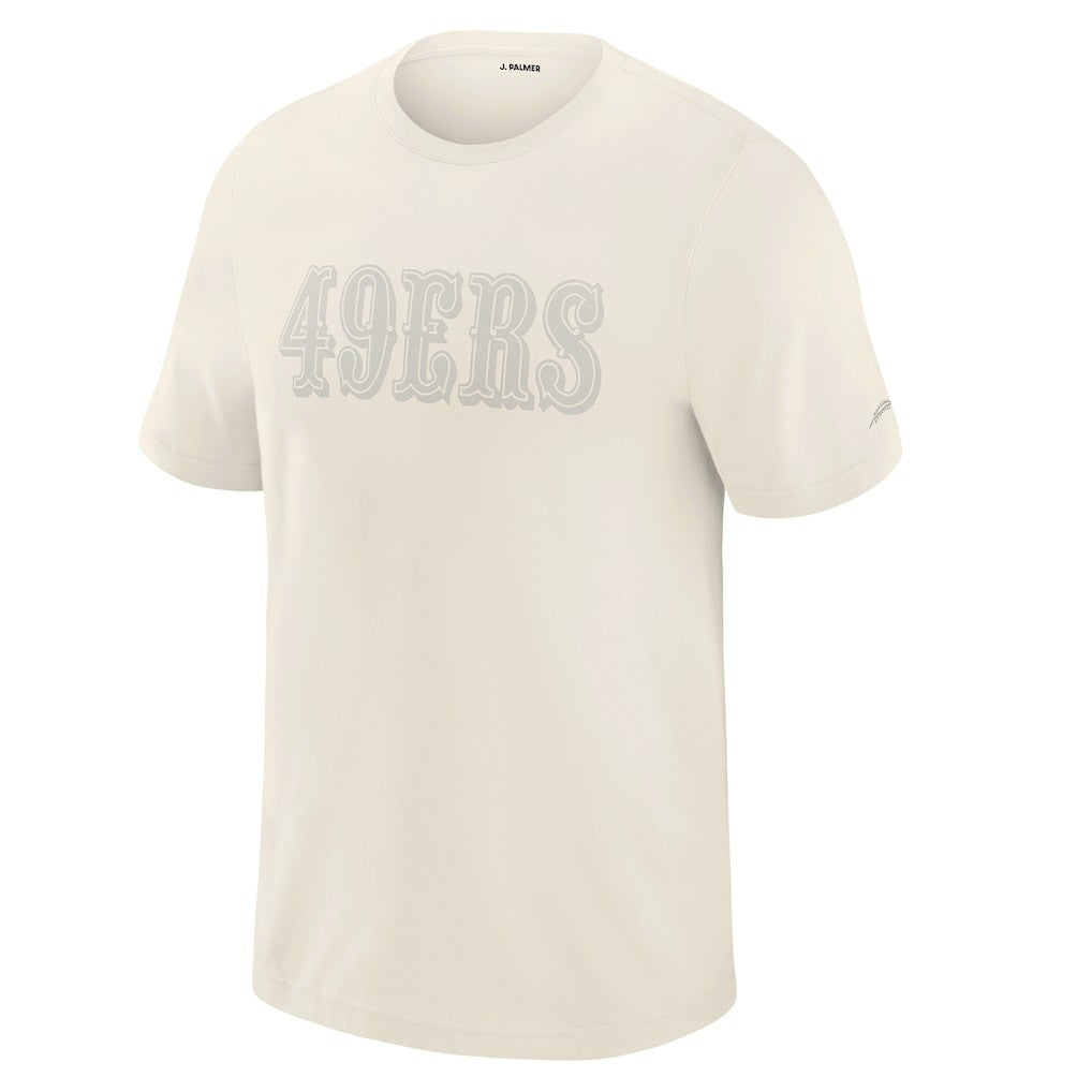 San Francisco 49ers J. Palmer Play Action Tri-Blend Performance T-Shirt - Cream - NFL
