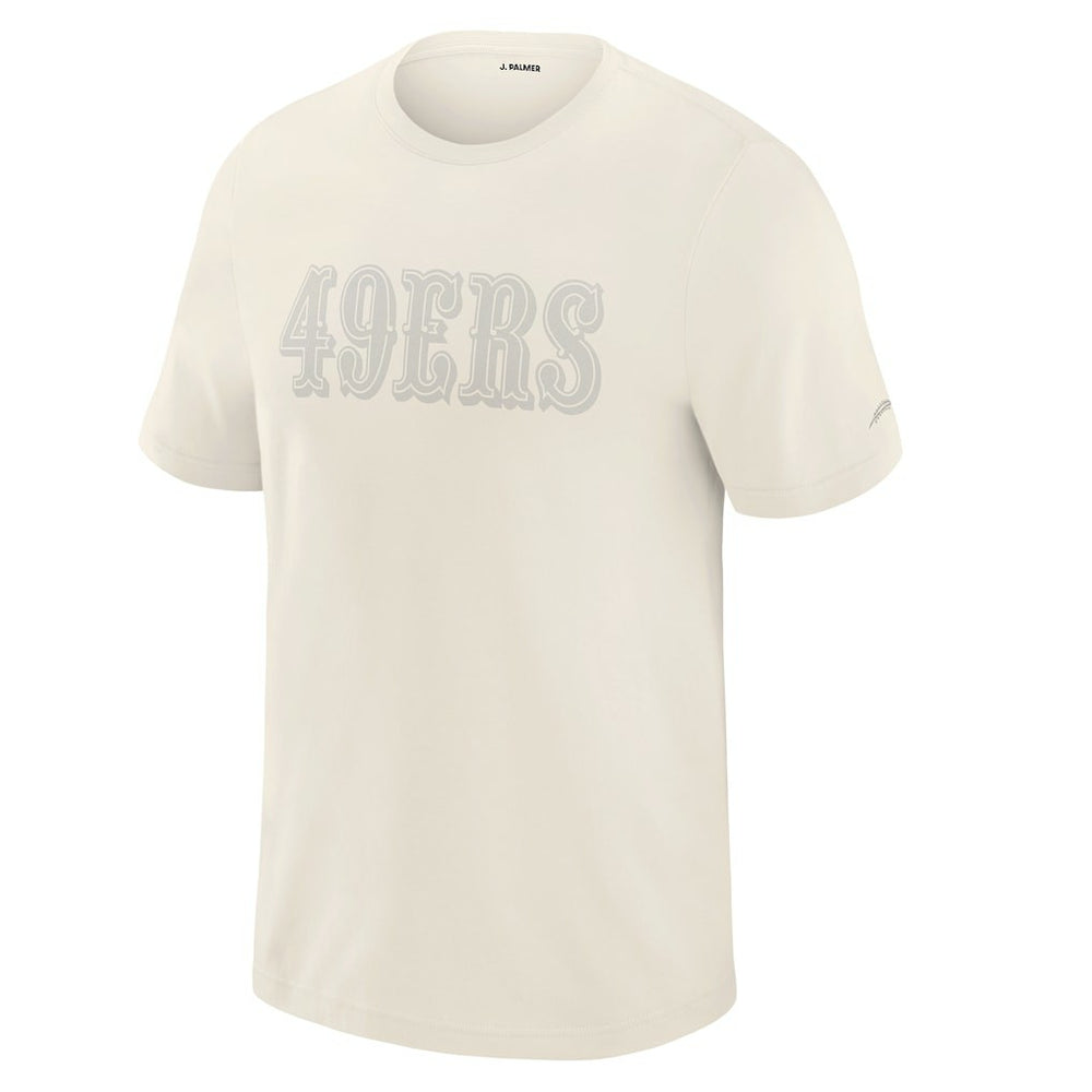 San Francisco 49ers J. Palmer Play Action Tri-Blend Performance T-Shirt - Cream - NFL