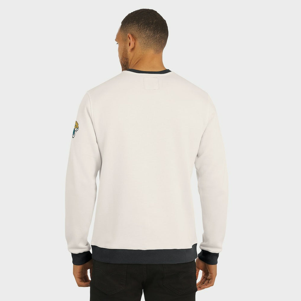 Jacksonville Jaguars Darius Rucker Collection Colorblock Pullover Sweatshirt - Cream - Fanatics