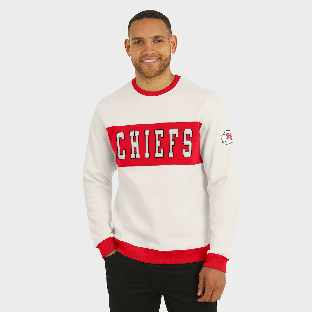 Kansas City Chiefs Darius Rucker Collection Colorblock Pullover Sweatshirt - Cream - Fanatics