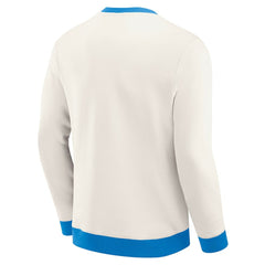Los Angeles Chargers Darius Rucker Collection Colorblock Pullover Sweatshirt - Cream - Fanatics
