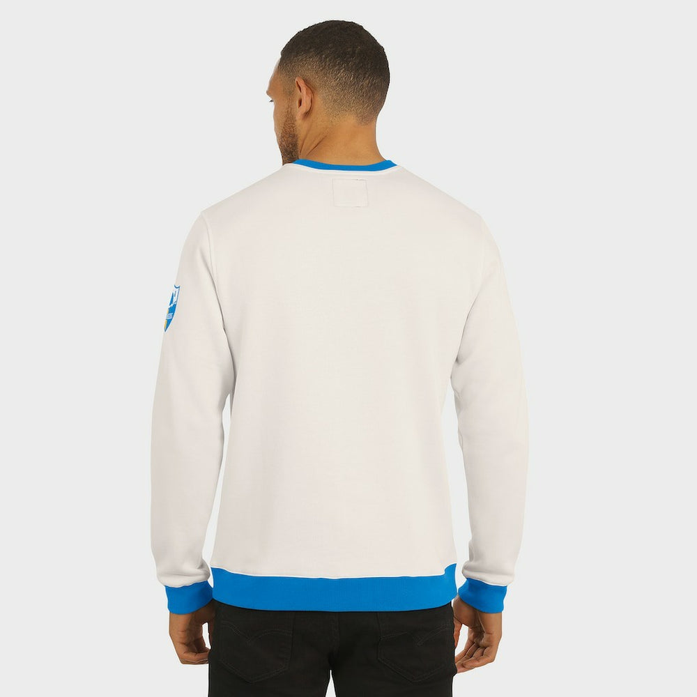 Los Angeles Chargers Darius Rucker Collection Colorblock Pullover Sweatshirt - Cream - Fanatics