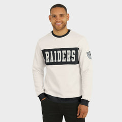 Las Vegas Raiders Darius Rucker Collection Colorblock Pullover Sweatshirt - Cream - Fanatics