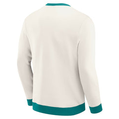 Miami Dolphins Darius Rucker Collection Colorblock Pullover Sweatshirt - Cream - Fanatics