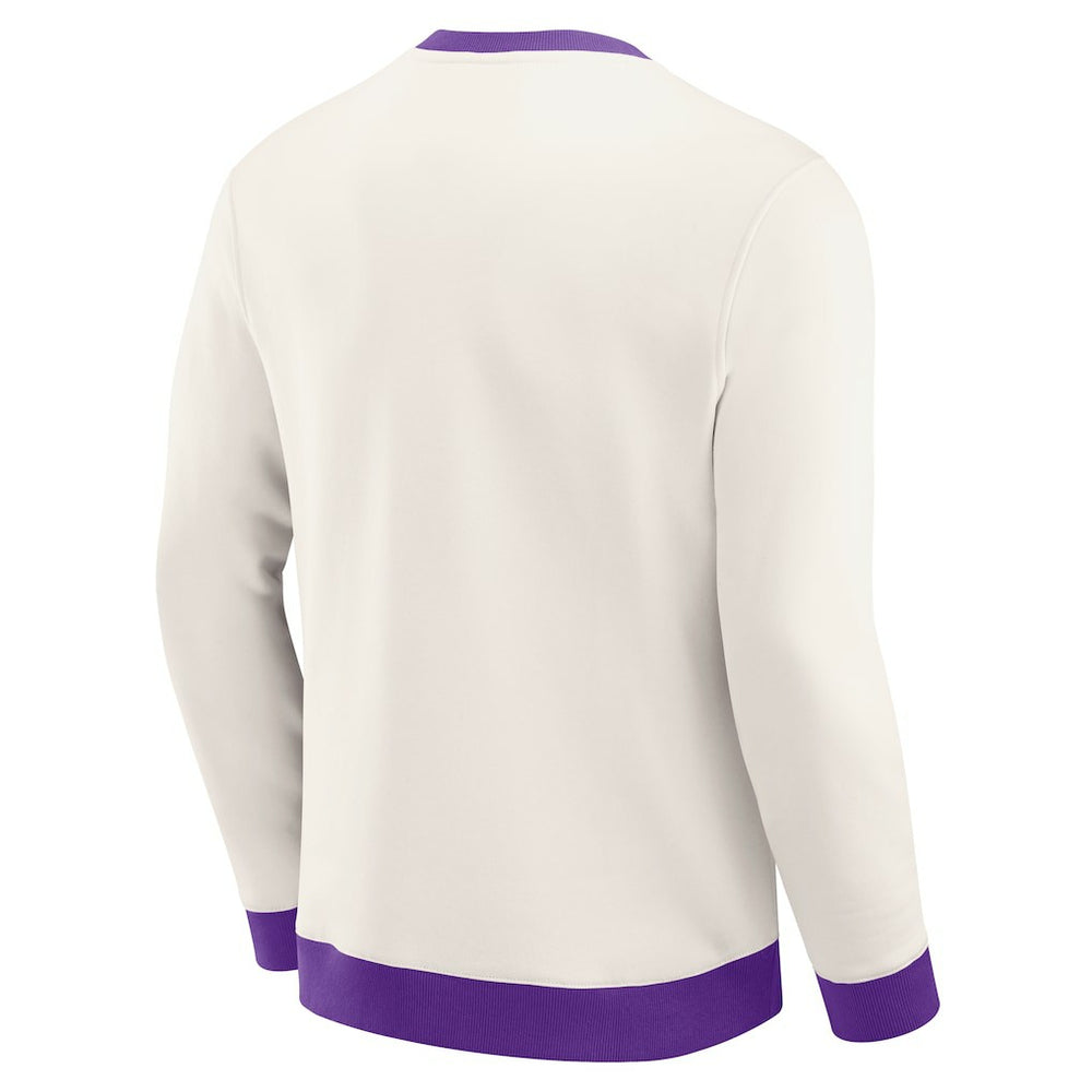 Minnesota Vikings Darius Rucker Collection Colorblock Pullover Sweatshirt - Cream - Fanatics