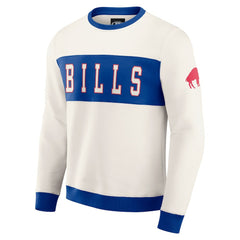 Buffalo Bills Darius Rucker Collection Colorblock Pullover Sweatshirt - Cream - Fanatics
