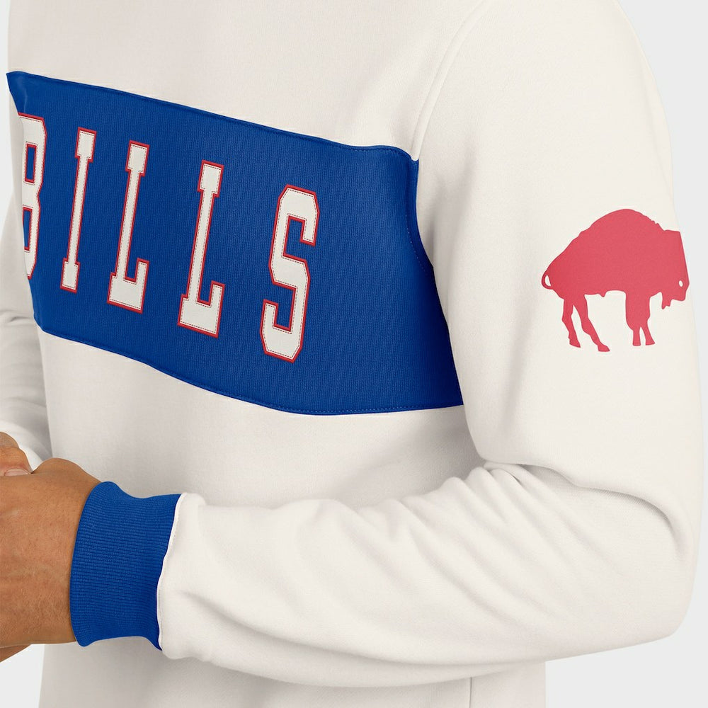 Buffalo Bills Darius Rucker Collection Colorblock Pullover Sweatshirt - Cream - Fanatics