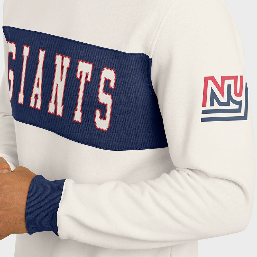 New York Giants Darius Rucker Collection Colorblock Pullover Sweatshirt - Cream - Fanatics