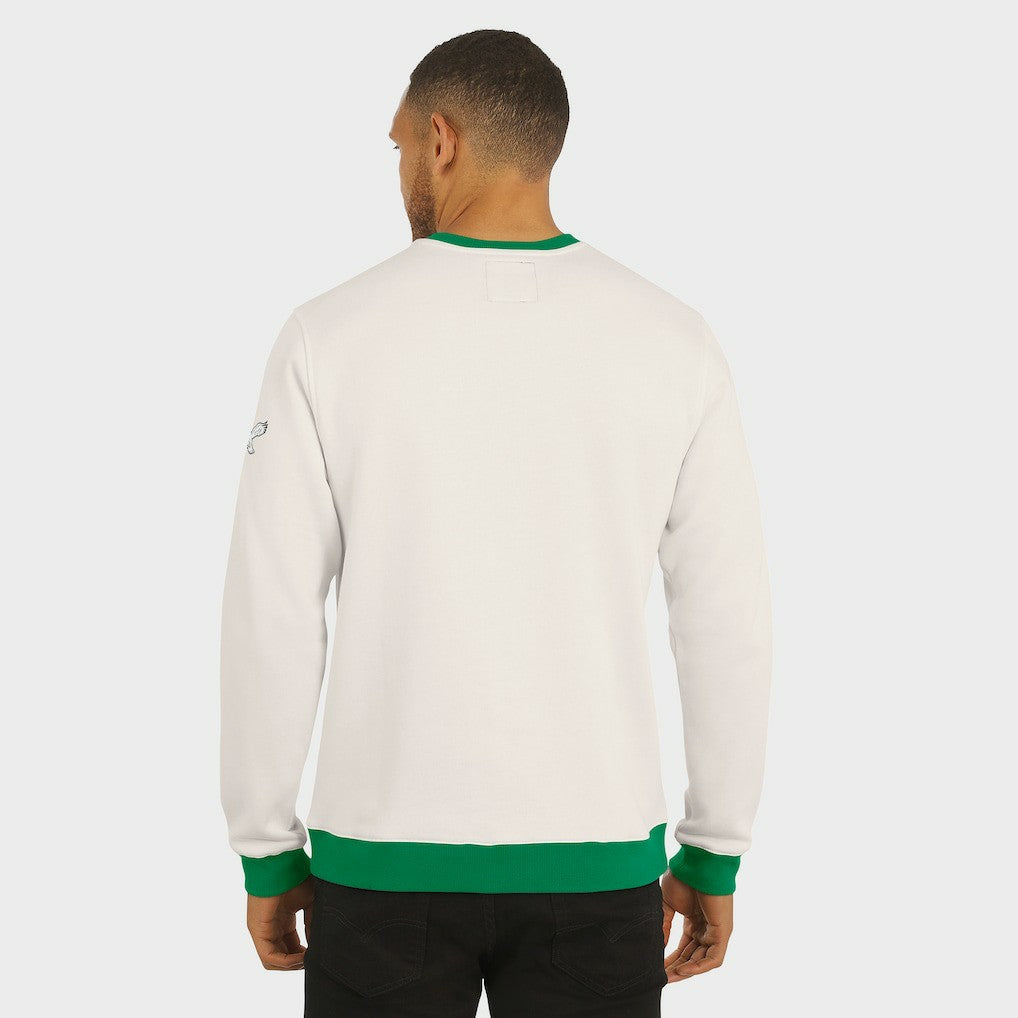 Philadelphia Eagles Darius Rucker Collection Colorblock Pullover Sweatshirt - Cream - Fanatics