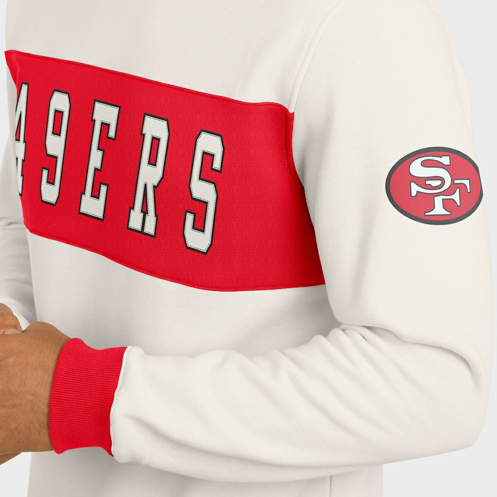 San Francisco 49ers Darius Rucker Collection Colorblock Pullover Sweatshirt - Cream - Fanatics
