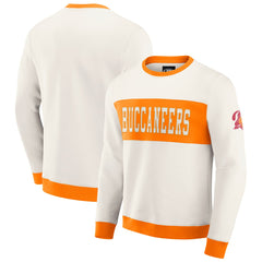 Tampa Bay Buccaneers Darius Rucker Collection Colorblock Pullover Sweatshirt - Cream - Fanatics